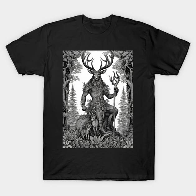 Lord of the forest T-Shirt by FineArtworld7